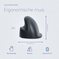 Ergonomisch muis R-Go HE Basic Wireless Rechts M 1 Stuk-3