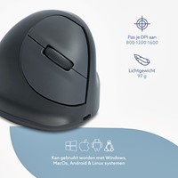 Ergonomisch muis R-Go HE Basic Wireless Rechts M 1 Stuk-4