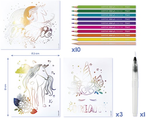 Hobbyset Maped Creativ AquaArt eenhoorn 14delig 1 Set-3