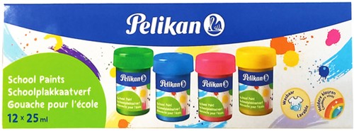Plakkaatverf Pelikan 25ml assorti 12 Stuk-2