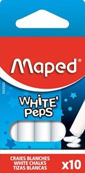 Schoolbordkrijt Maped White'Peps set 10st wit 10 Stuk