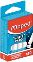 Schoolbordkrijt Maped White'Peps set 10st wit 10 Stuk-2