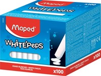 Schoolbordkrijt Maped White'Peps ds 100st wit 100 Stuk-2