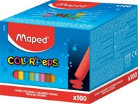 Schoolbordkrijt Maped Color'Peps ds 100st assorti 100 Stuk-2