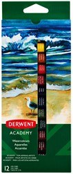 Aquarelverf Derwent Academy ass 12 Stuk