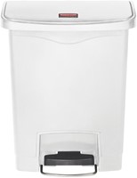 Pedaalemmer Rubbermaid Slim Jim Step On 30L wit 1 Stuk-2