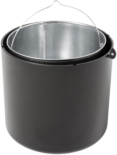 Asbak Rubbermaid Infinity Genie staand zwart 1 Stuk-3