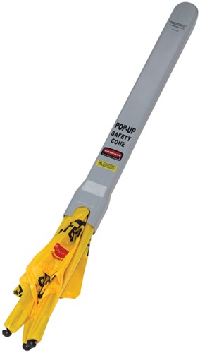Waarschuwingskegel Rubbermaid driezijdig 76cm geel 1 Stuk-2