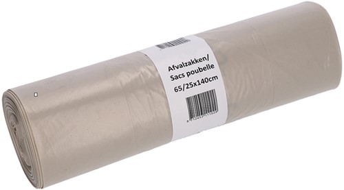 Afvalzak Cleaninq 65-25x140 rcycld T70 240L transp 10 Zak