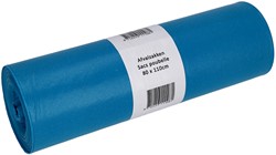 Afvalzak Cleaninq 80x110cm recycled T60 140L blauw 20 Zak