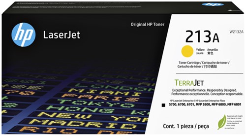 Tonercartridge HP W2132A 213A geel 1 Stuk