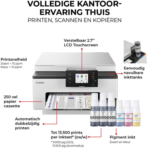Multifunctional inktjet Canon MAXIFY GX1050 1 Stuk-6
