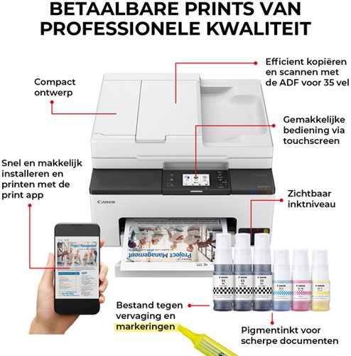 Multifunctional inktjet Canon MAXIFY GX2050 1 Stuk-7