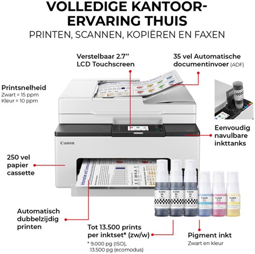 Multifunctional inktjet Canon MAXIFY GX2050 1 Stuk-5