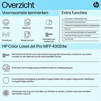 Multifunctional Laser HP Color LaserJet 4302dw 1 Stuk-2