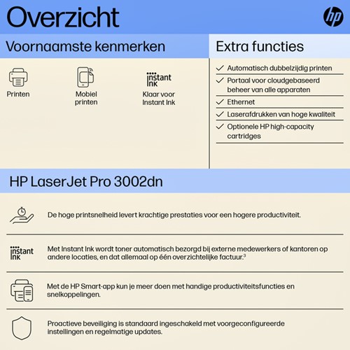 Printer laser HP LaserJet 3002dn 1 Stuk-2