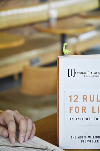 Boekenlegger Metalmorphose dinosaurus 1 Stuk-2