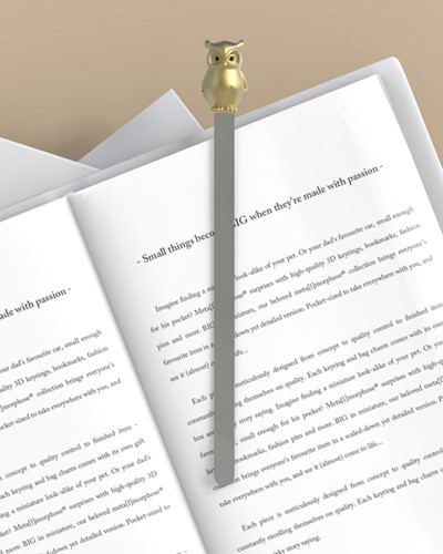 Boekenlegger Metalmorphose uil 1 Stuk-3