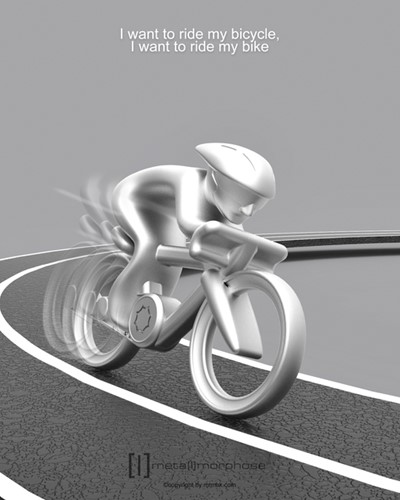 Sleutelhanger Metalmorphosef fiets 1 Stuk-1