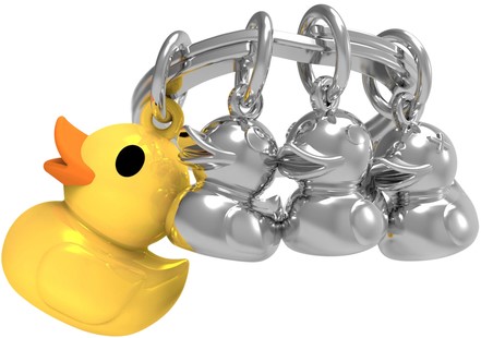 Sleutelhanger Metalmorphose eendenfamilie 1 Stuk