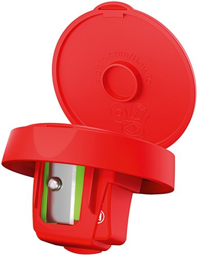 Puntenslijper STABILO 4849 woody 3 in 1 rood 1 Stuk-3