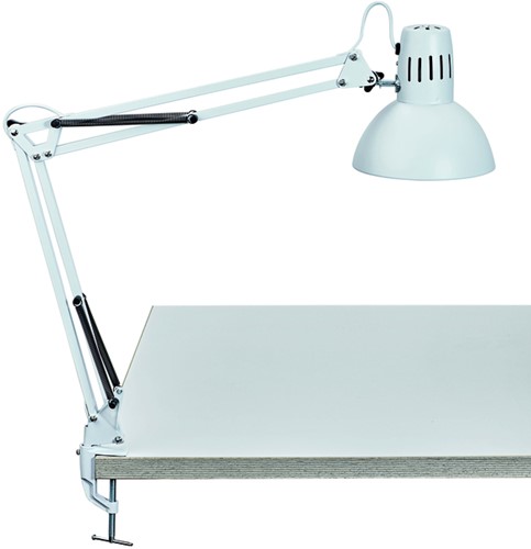 Bureaulamp MAUL Study tafelklem excl.lamp E27 wit 1 Stuk-3