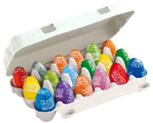 Chocolade Tony Chocolonely paasei doos mix groot 18 Stuk-2