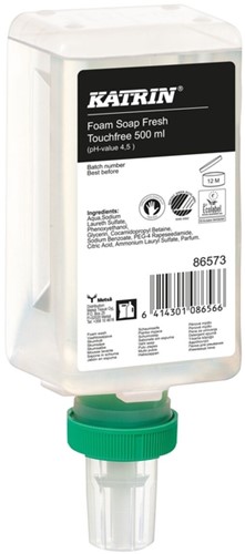 Handzeep Katrin Fresh schuim touchfree 86573 500 Milliliter
