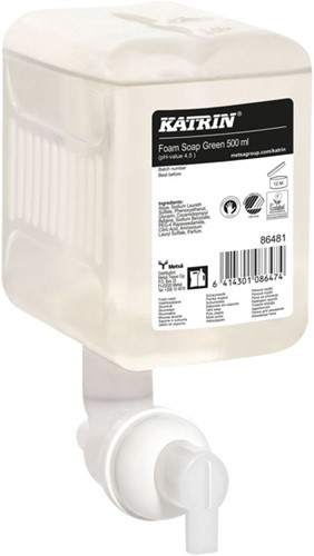 Handzeep Katrin Green schuim 500ml 500 Milliliter