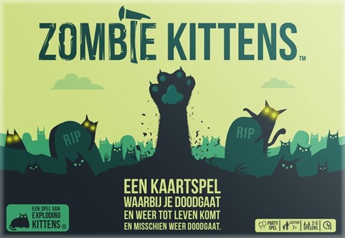 Kaartspel Zombie Kittens 1 Stuk