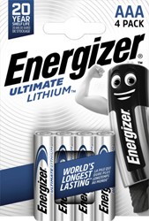 Batterij Energizer Ultimate Lithium 4x AAA 4 Stuk