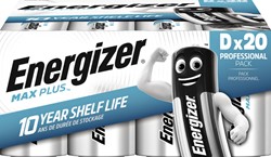 Batterij Energizer Max Plus 20x D alkaline 20 Stuk