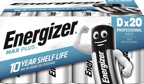 Batterij Energizer Max Plus 20x D alkaline 20 Stuk