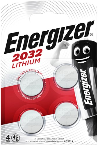 Batterij Energizer 4x CR2032 lithium 4 Stuk