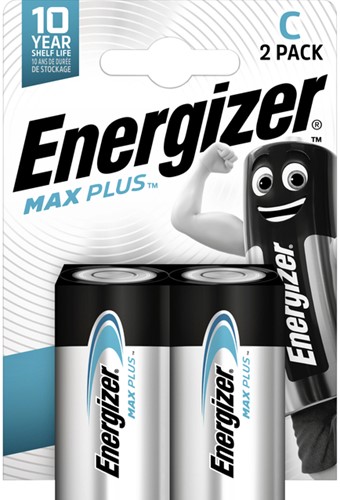 Batterij Energizer Max Plus 2x C alkaline 2 Stuk