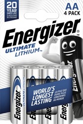 Batterij Energizer Ultimate Lithium 4x AA 4 Stuk