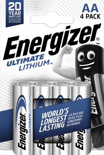 Batterij Energizer Ultimate Lithium 4x AA 4 Stuk