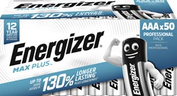 Batterij Energizer Max Plus 50x AAA alkaline 50 Stuk