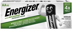 Batterij oplaadbaar Energizer 10x AA 10 Stuk