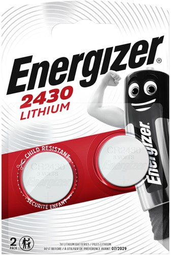 Batterij Energizer 2x CR2430 lithium 2 Stuk