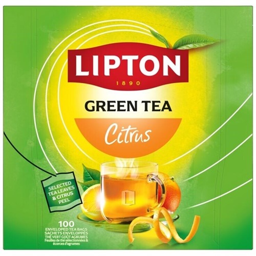 Thee Lipton Balance green tea citrus 100x1.5gr 100 Stuk