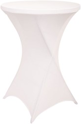 Tafelrok BRASQ voor statafel 80cm wit 1 Stuk