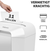 Papiervernietiger Fellowes LX70 4x40mm wit 1 Stuk-2