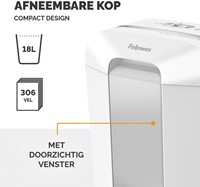 Papiervernietiger Fellowes LX70 4x40mm wit 1 Stuk-3