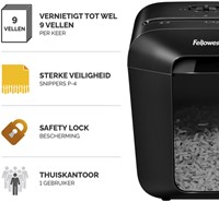 Papiervernietiger Fellowes LX50 4x37mm zwart 1 Stuk-3