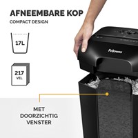 Papiervernietiger Fellowes LX50 4x37mm zwart 1 Stuk-3