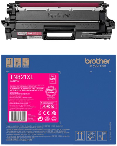 Toner Brother TN-821XLM rood 1 Stuk
