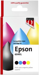 Inktcartridge Quantore Epson 604XL T10H94 zw+3kl 4 Stuk