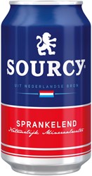 Water Sourcy rood blik 330ml 330 Milliliter