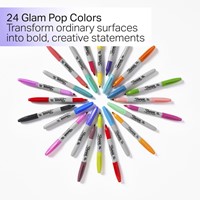 Viltstift Sharpie Glampop F 24st assorti 24 Stuk-3